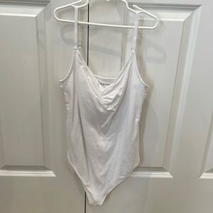 NWOT Abercrombie White Cami Bodysuit